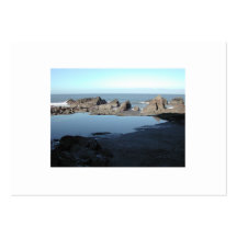 Rocky Beach. Scenic Coastal View. Business Card