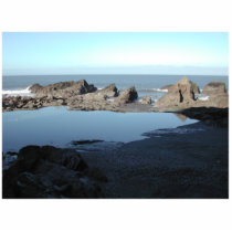Rocky Beach. Scenic Coastal View. Photo Cutout