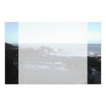 Rocky Beach. Scenic Coastal View. Stationery