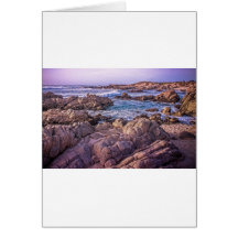 Rocky Beach Sunset Greeting Cards