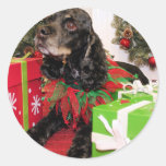 Rocky - Cocker Spaniel - Moeller Round Stickers