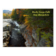 Rocky Gorge Falls, NH   Postcard