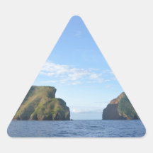 Rocky islands triangle stickers