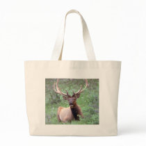 Rocky Mountain Elk Tote Bags
