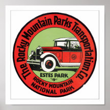 Rocky Mountain Parks Transportation Print