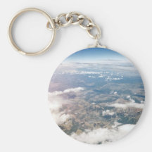 Rocky Mountains from above Keychains