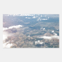Rocky Mountains from above Stickers