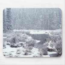 Rocky Mtn Winter Snow Mouse Pads