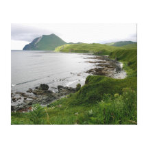 Rocky Shoals on Unalaska Island Stretched Canvas Print