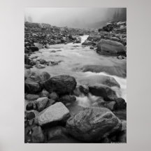 Rocky Stream - Mount Rainier National Park Poster
