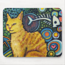 Rocky, The Rock Star Cat Products Mousepads