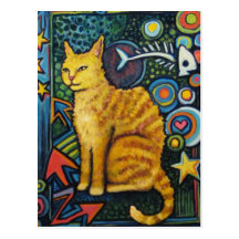 Rocky, The Rock Star Cat Products Postcards