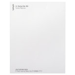 Rod of Asclepius [medical symbol] Customized Letterhead