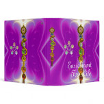ROD OF ASCLEPIUS WITH 7 CHAKRAS ,SPIRITUAL ENERGY 3 RING BINDERS