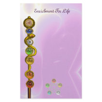 ROD OF ASCLEPIUS WITH 7 CHAKRAS ,SPIRITUAL ENERGY PERSONALIZED STATIONERY
