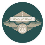 Rode the Road -gold Stickers