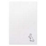 Rodent rat mouse ink line drawing art design logo custom stationery