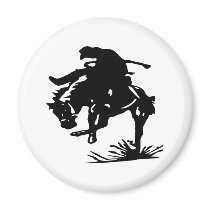 Rodeo Cowboy Refrigerator Magnet
