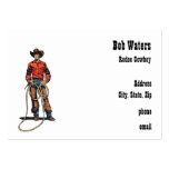 Rodeo Cowboy With Rope Business Cards