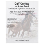 Rodeo or western riding event flyer
