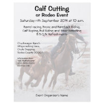 Rodeo or western riding event flyer