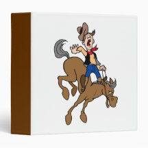 Rodeo Rider Vinyl Binder