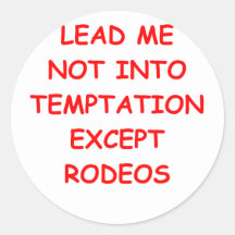 rodeo round sticker