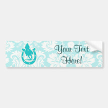 Rodéo turquoise autocollant pour voiture