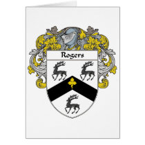 Rogers Coat of Arms (Mantled) Greeting Card
