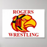 Rogers Hawkhead Wrestling Poster posters