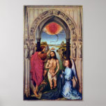 Rogier van der Weyden - Baptism of Christ Posters