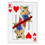 Roi de sourire de rat de carte de Valentine de coe