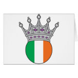 Roi irlandais carte de vœux