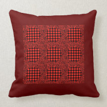 rojo,damas,red,optic cojin
