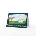 Role Model Corgi Father's Day Card