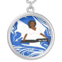Roll Call Round Sterling Silver Necklace