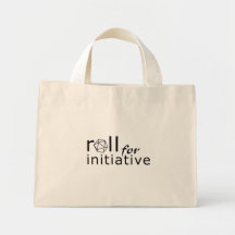 Roll for initiative tote bags