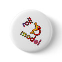Roll Model - Disability Tees - in bright colours buttons