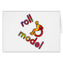 Roll Model - Disability Tees - in bright colours cards