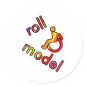 Roll Model - Disability Tees - in bright colours stickers
