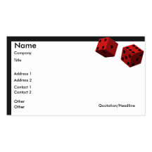 Roll the Dice Business Card