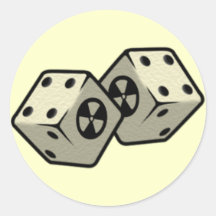 Roll the Dice Round Stickers