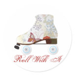Roll With It Roller Skating Sticker