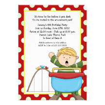 Roller Coaster Amusement Park 5x7 Birthday Invitation
