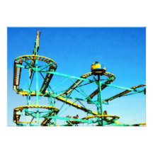 Roller Coaster Personalized Invite