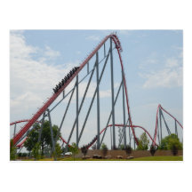 Roller Coaster Postcard