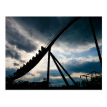 Roller Coaster Postcard