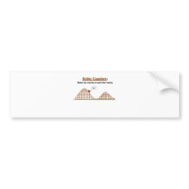 Roller Coasters Feel Funny Bumper Sticker