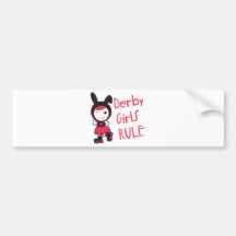 Roller Derby - Derby Girls Rule Bumper Sticker