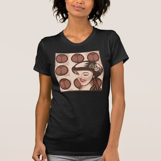roller derby girl t-shirt